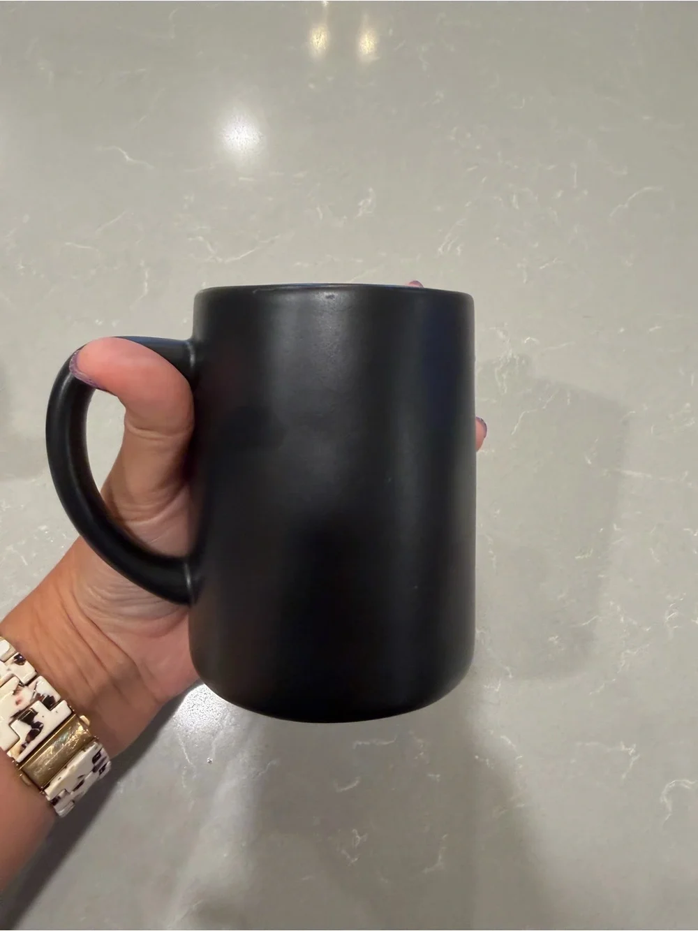 Hearth & Hand Matte Black Ceramic Mugs - Set of 4
